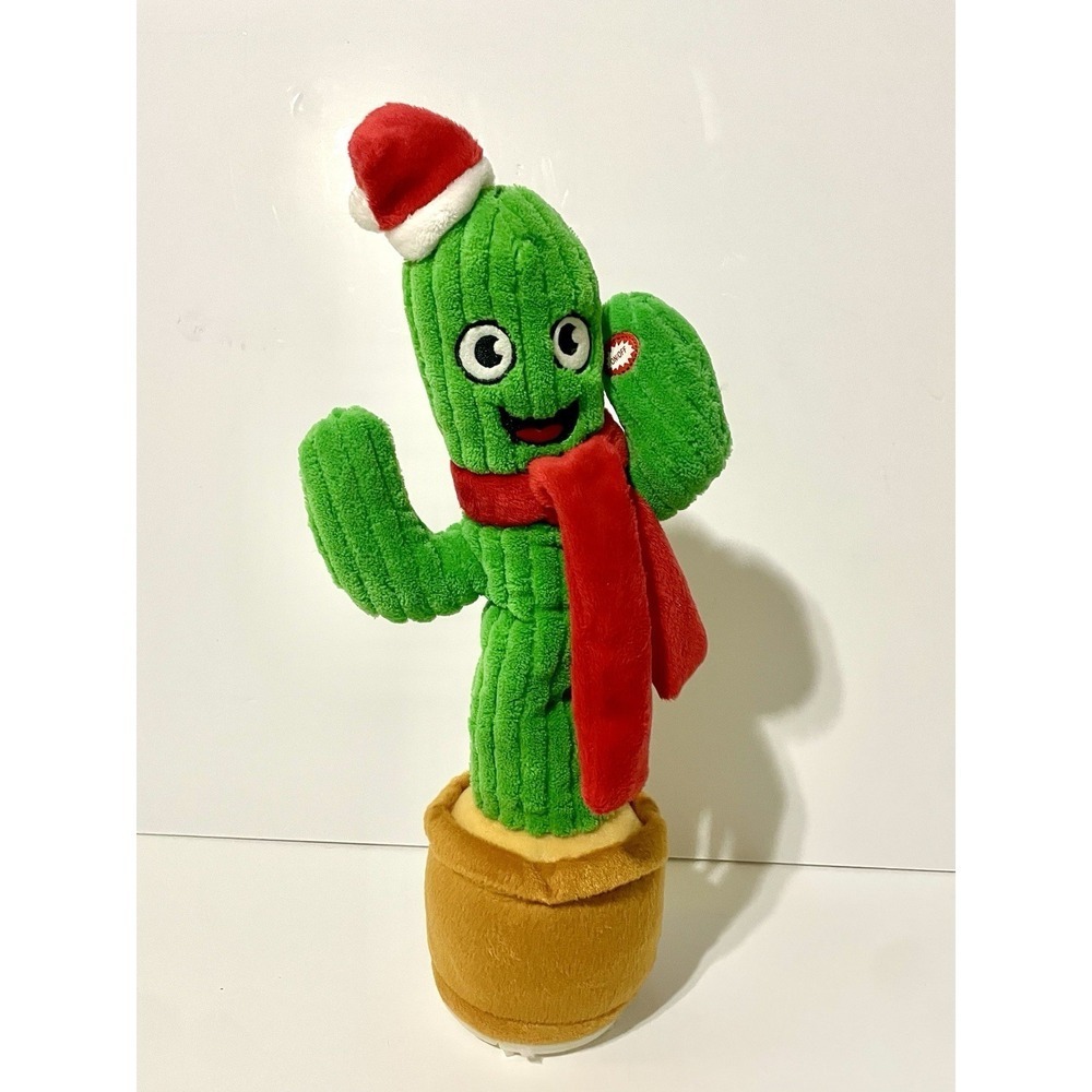 Holiday Time Singing Animated Dancing Cactus Feliz Navidad 14" Christmas Working